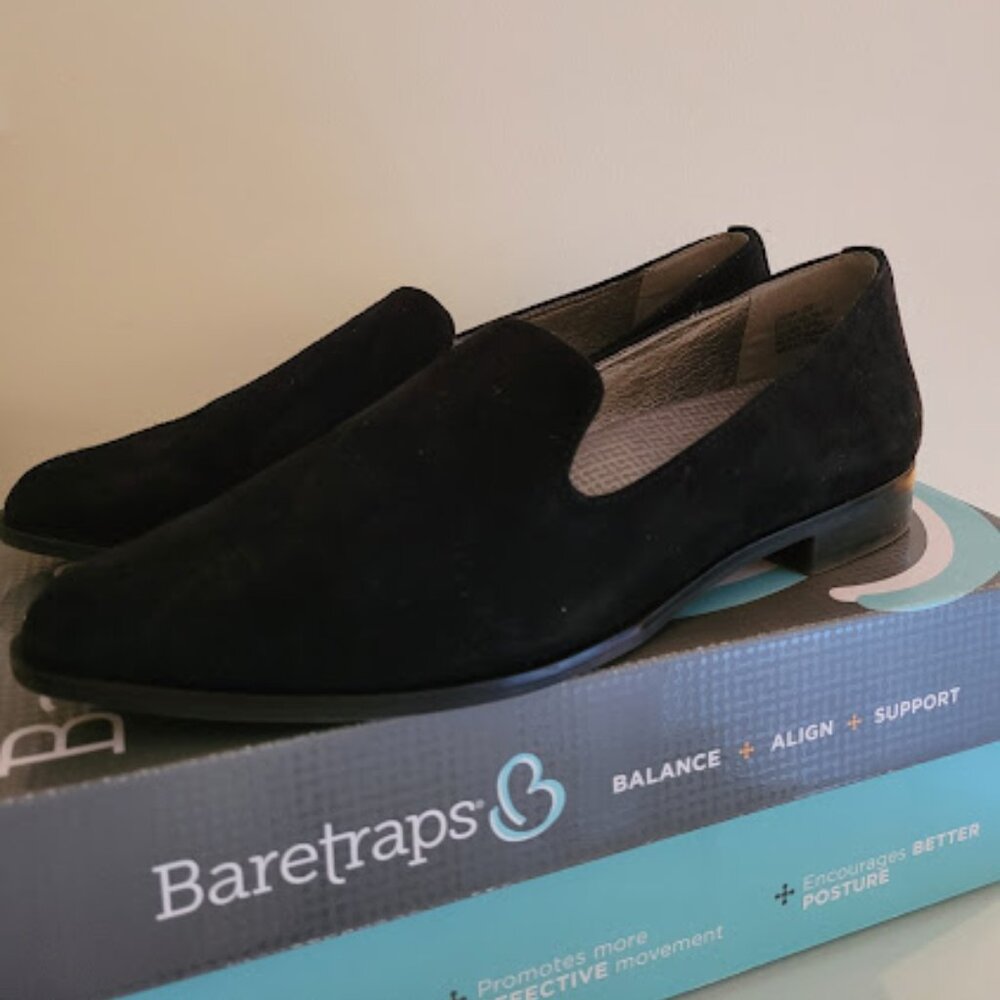 Baretraps Black Suede Loafer